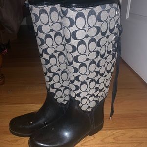Coach rain boots